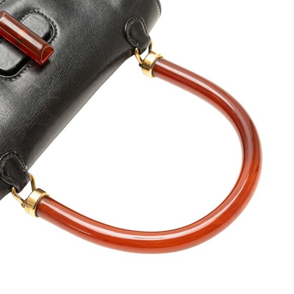 GUCCI Black Leather Bag - Picture 7 of 12